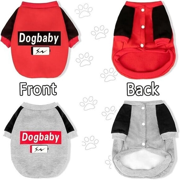 2-Pack Dog Sweaters for Small Dogs Boy Girl, Doggies Winter Clothes,Puppy Coats - Picture 4 of 7